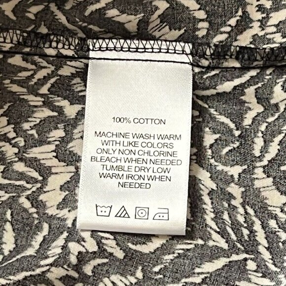 Foxcroft Ava Zebra Print Non Iron Heritage Women's Button Front Shirt SZ 12 - Picture 9 of 10